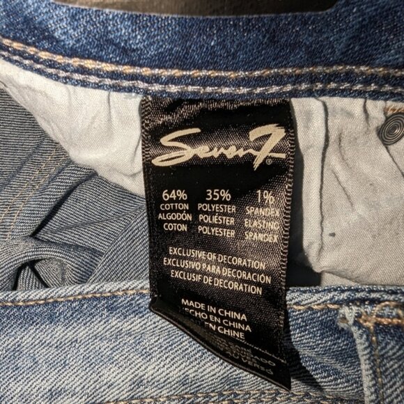 Seven7 Percy Wash 26" Ankle Jeans, Embroidered Floral, Sz 12 - Picture 9 of 10